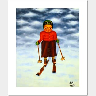 Skier Posters and Art